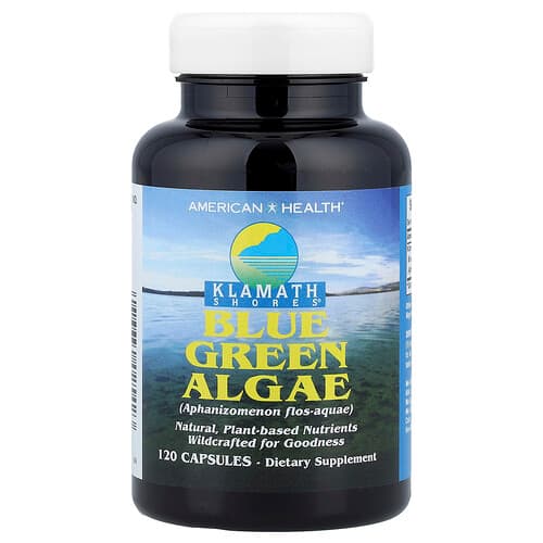 American Health, Klamath Shores®, Blue Green Algae, 120 Capsules (500 mg per Capsule)