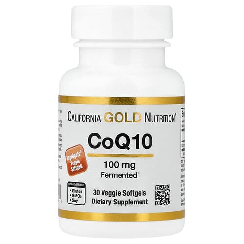 California Gold Nutrition, CoQ10, 100 mg, 30 Veggie Softgels