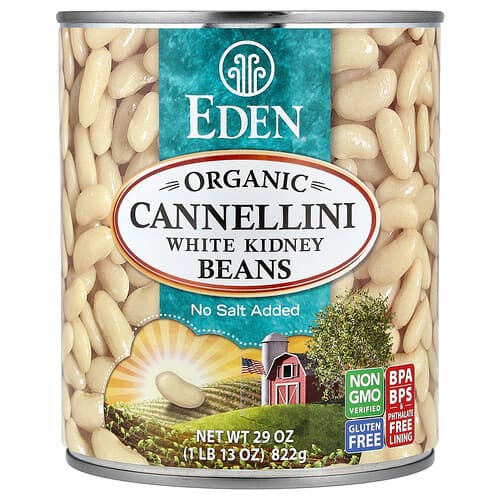 Eden Foods, Organic Cannellini White Kidney Beans, 29 oz (822 g)