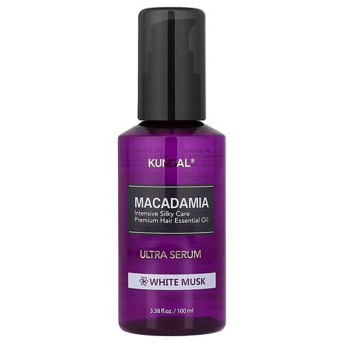 Kundal, Macadamia Ultra Hair Serum, White Musk, 3.38 fl oz (100 ml)