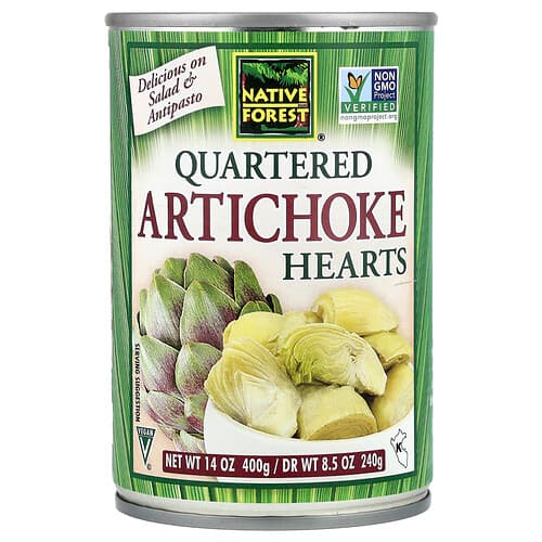 Native Forest, Quartered Artichoke Hearts, 14 oz (400 g)