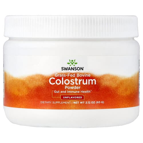 Swanson Vitamins, Grass-Fed Bovine Colostrum Powder, Unflavored, 2.12 oz (60 g)