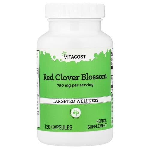 Vitacost, Red Clover Blossom, 120 Capsules (375 mg per Capsule)